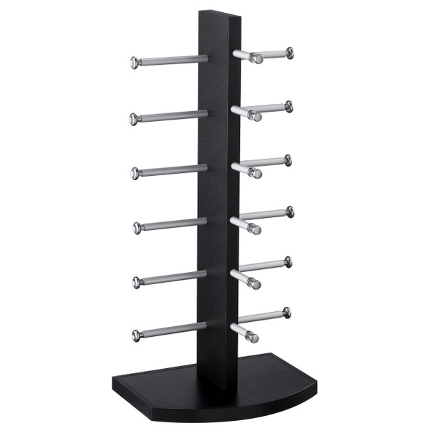 Countertop Black Wood Eyewear Display Rack – Single Towers ED2020-6