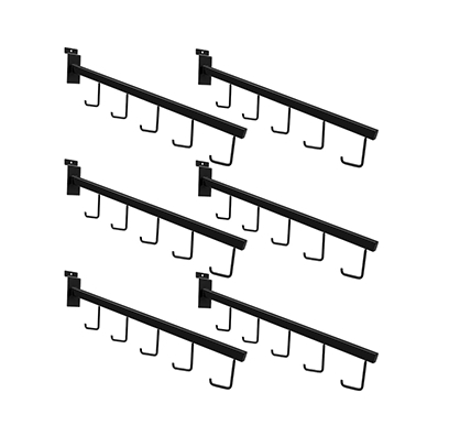 16" Heavy Duty Slatwall Displays, Black – 8 Pack-CBH5-16