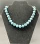 Larimar Necklace on a Necklace Stand