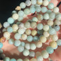 Multiple Amazonite Bracelet on a Hand