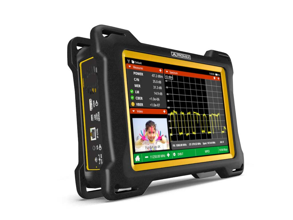 PROMAX ATLAS NG 6 GHz portable spectrum and Broadcast signal