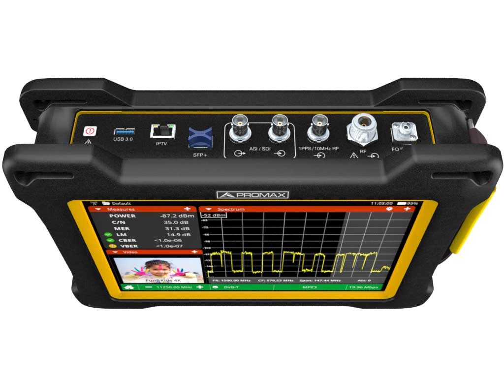 PROMAX ATLAS NG 6 GHz portable spectrum and Broadcast signal