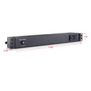 CyberPower PDU15B2F10R 12-Outlet (2 front, 10 rear) Rack Mount Basic Power Distribution Unit (PDU)