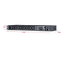 CyberPower PDU41005 8-Outlet, 1U Rack Mount Switched Power Distribution Unit (PDU)