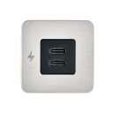 Scanstrut SC-TILE-21 Dual USB-C Interior Charging Socket - Stainless Steel