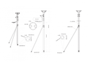 DLMP2-45 Dual self-levelling pole mount 2.5m / 8' 2" for radome and satcom