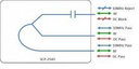 Scorpion L-band Splitter 2-way - One Port DC + 10MHz Pass