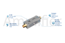 ETL Systems A-GABL1-3207 L-band Fixed 15dB Gain Line Amplifier with External DC Bias and 10MHz/DC Pass