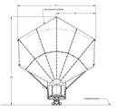 CPI 3.8 Meter C-Band Circular Polarized Dual Offset Antenna