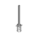 Baird Kingpost Pedestal Mount  5.5" OD .375 wall x 6'