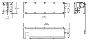 Norsat 1000 Series 1208DHF-1 Ku-Band Simultaneous-Band LNB