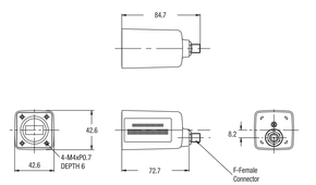 Norsat 4000 Series 4108AF Ku-Band Single-Band LNB