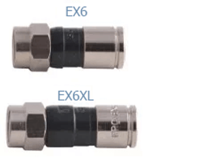 PPC Belden EX6XL EX Series Universal Compression Connector, series 6 cable (50 pcs)
