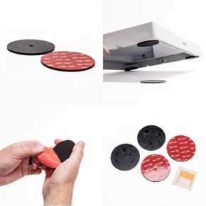 Trio Mounting VHB Power Coated Steel Mounting Discs (Set of 4) - Used with Magnets