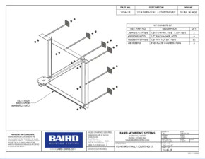 Baird WL-4 Thru Wall Mount Kit