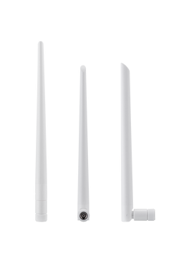 Taoglas White Wi-Fi 2.4/5.8/7.1GHz 5dBi Dipole Terminal Mount Antenna RP-SMA(M) Hinged