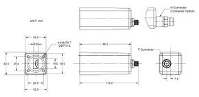 Product image for 1000 Ku-Band Single Band EXT REF LNB Paint Colour