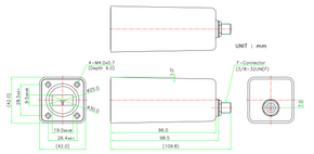 Product image for 1000 Ku-Band Single Band EXT REF LNB