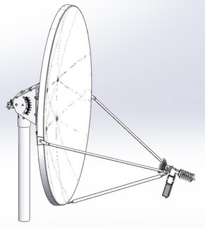 Product image for 1.2m Ku-Band Fixed Antenna Rx Only