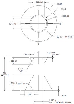 Product image for Mast for MLINK-100463 PRELIMINARY