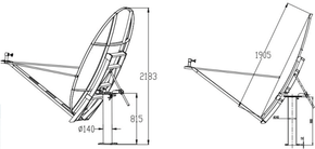 Product image for 1.8m C-Band Earth Station Antenna