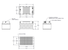 Product image for 30W S-Band GaN BUC with Heatsink