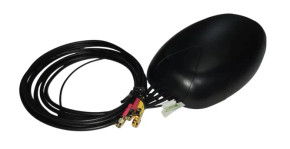 Taoglas MA350.A.LBICG.007 5in1 Magnet Mount 1m:GPS/GLONASS:RG174 SMA(M): LTE(1&2)TGC-200 SMA(M) : WiFi(1&2)TGC-200 RP-SMA(M)