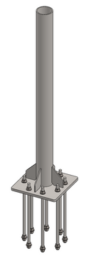 Product image for Kingpost 4.5'' OD, 4' mast