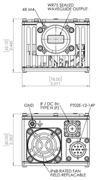 Product image for 8W Low Ku-Band BUC