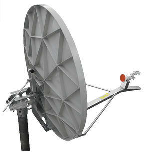 Product image for 1.2m Offset antenna, 2 Port Ku band Linear Cross Pol Rx/Tx Feed Assembly (Copy)