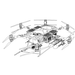 Product image for Phoenix Series Heavy-Duty Fire-fighting and Rescue Drone - Max Payload 150kg