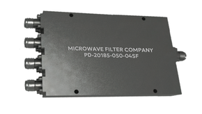 Microwave Filter Company PD-20185-050-04SF Power Divider, 4 Port, 2-18.5 GHz, SMA Female