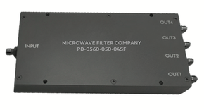 Microwave Filter Company PD-0560-050 Power Divider, 2/4 Port, 0.5-6 GHz, SMA Female