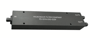 Microwave Filter Company PD-0518-050-02SF Power Divider, 2 Port, 0.5-18 GHz, SMA Female