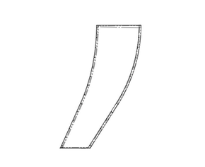 Cobham S-111777-2 Radome Panel FAB, 168 IN, Lower, White/Foam