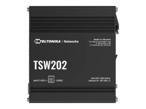 Teltonika Networks 14768155 TSW202 PoE+ L2 managed Switch 8 GbE, 2 SFP ports with PSU