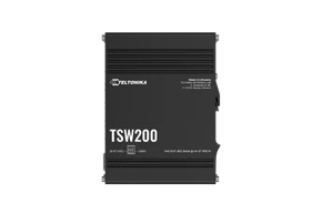 Teltonika Networks 14758028 TSW200 PoE+ Switch 8 GbE, 2 SFP ports, Includes PSU