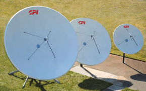 CPI 1374-5340 3.7 Meter C-Band, Circular Antenna, 1374