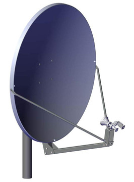 Global Skyware 1.2m Ku Band Receiver Transmitter (Rx/Tx) High Wind Antenna System