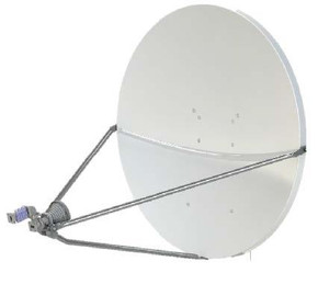 Global Skyware 96cm Ku Band Standard Receiver Transmitter (RxTx) LFL Antenna System - Eutelsat