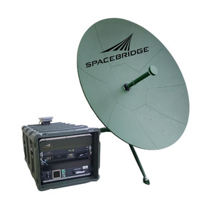 SpaceBridge SBFA120X 1.2m X-band Auto-pointing Flyaway Antenna