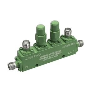WERBEL MICROWAVE WMDDC-6-18-10dB-S Dual Directional Coupler, 6-18GHz, 10dB, SMA Female