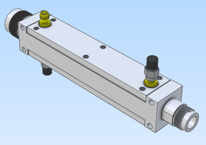 WERBEL MICROWAVE WMHPDDC30-0510-NMFS High Power Dual Directional Coupler, 500-1000MHz, 400W, N-Male Input, N-Female Output, SMA-Female Coupled Ports