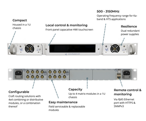 ETL Systems HWK-G1S-15-C44  Hawk Series 4x4 Extended L-band Matrix for Uplink applications