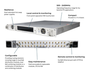 ETL Systems HWK-G1S-10-D816 Hawk Series 8x16 Extended L-band Matrix for Downlink applications