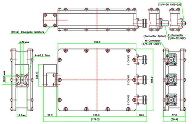 Product image for 9000 Ka-Simultaneous Triple Band PLL LNB
