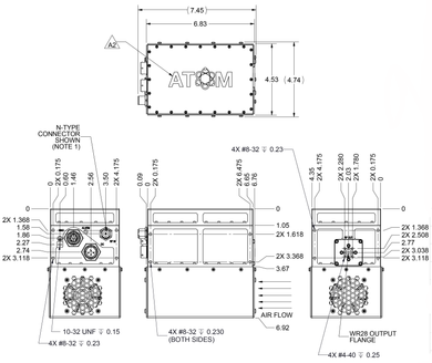 Product image for ATOM 50W Ka-Band SSPA