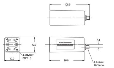 Norsat 1000 Series 1207HAN Ku-Band Single-Band LNB