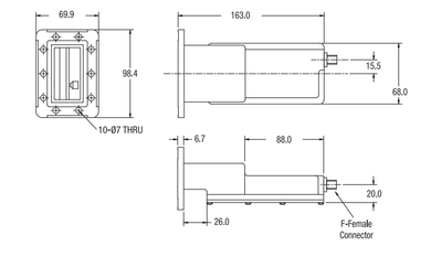 Product image for 3000XI C-Band Single Band EXT REF LNB