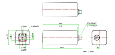 Product image for 9000 Single Band Ka-Band DRO LNB